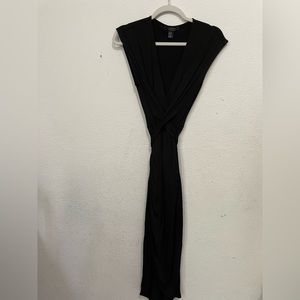 Forever 21 Black Evening V-Neck Dress
